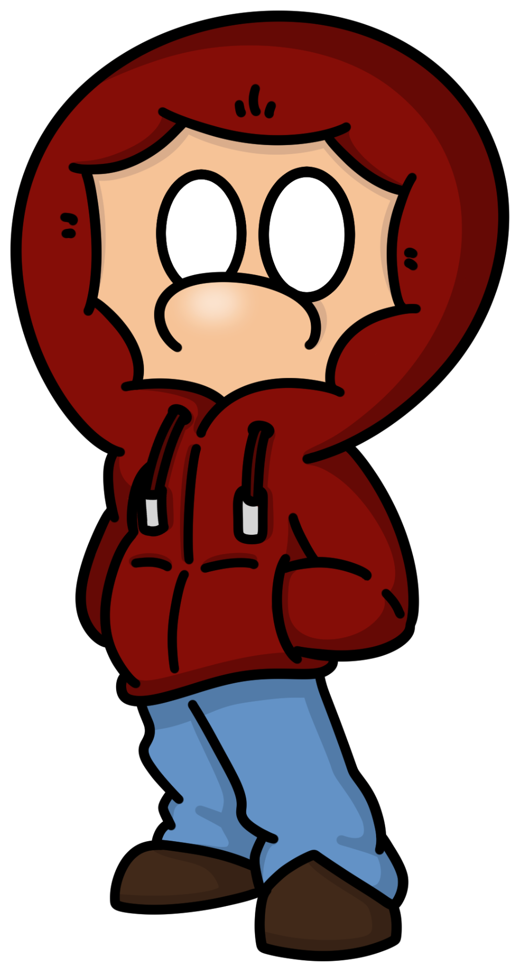 Illustration d’un personnage portant un sweat rouge